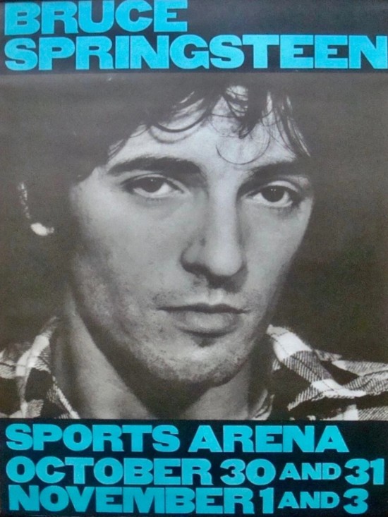 Bruce Springsteen - LA Sports Arena Los Angeles CA, October 30, 1980- Live Concert Poster Wall Art Print - 120001 - Image 2