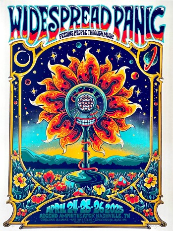 Widespread Panic - Ascend Amphitheater Nashville TN April 24 2025 - Live Concert Poster Wall Art Print - 207018 - Image 2