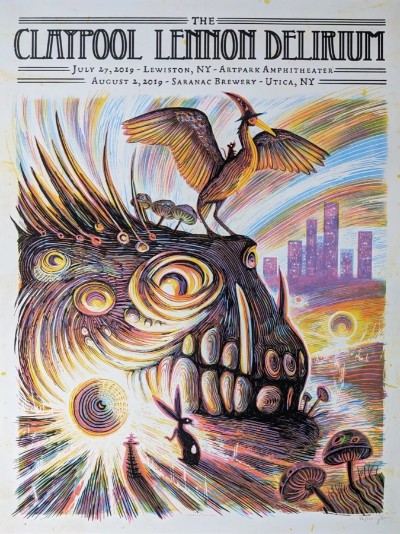 Claypool Lennon Delirium - Artpark Amphitheater, Lewiston NY, August 2, 2019 - Live Concert Poster Wall Art Print - 124001 - Image 2
