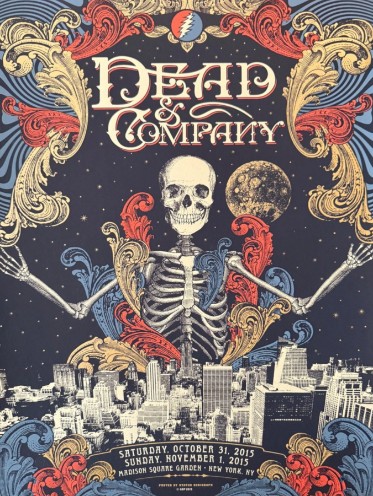 Dead and Company - Madison Square Garden NY, October 31, 2015 - Live Concert Poster Wall Art Print - 131001 - Image 2
