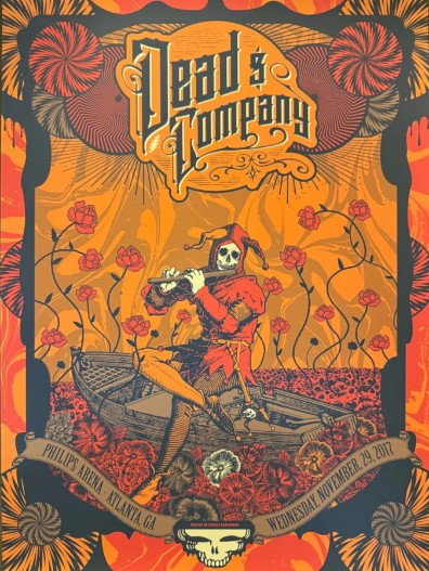 Dead and Company - Philips Arena Atlanta GA, November 29, 2017 - Live Concert Poster Wall Art Poster - 131004 - Image 2