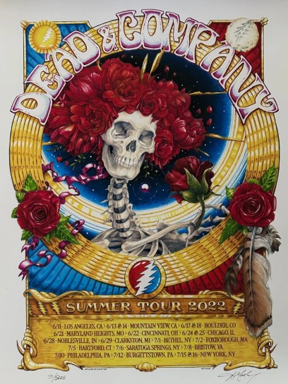 Dead and Company - Summer Tour 2022 - Live Concert Poster Wall Art Poster Print - 131037 - Image 2