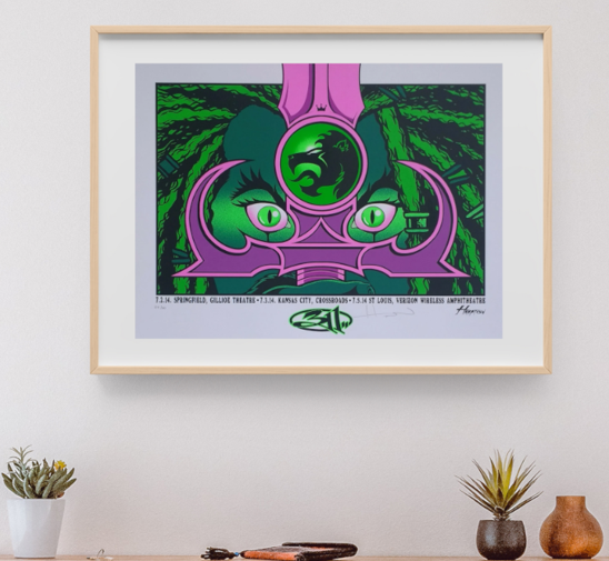 311 - Theater Springfield, July 2, 2014 - PURPLE VARIANT - Live Concert Poster Wall Art Print- 102015