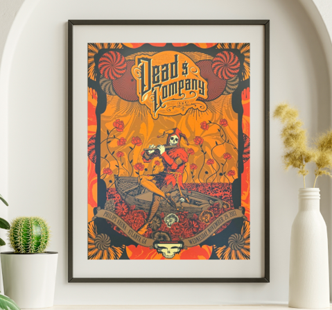Dead and Company - Philips Arena Atlanta GA, November 29, 2017 - Live Concert Poster Wall Art Poster - 131004