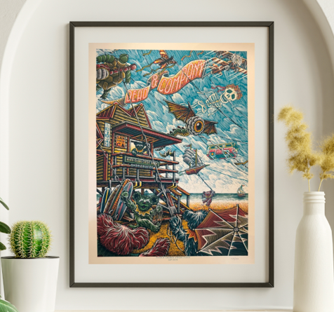 Dead and Company - North Island Credit Union Amphitheater San Diego CA. October 27, 2021 - Live Concert Poster Wall Art Poster Print - 131013