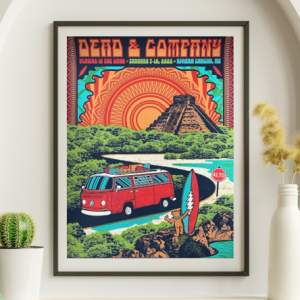 Dead and Company - Riviera Cancun Mexico, January 7, 2022 - Live Concert Poster Wall Art Poster Print - 131014