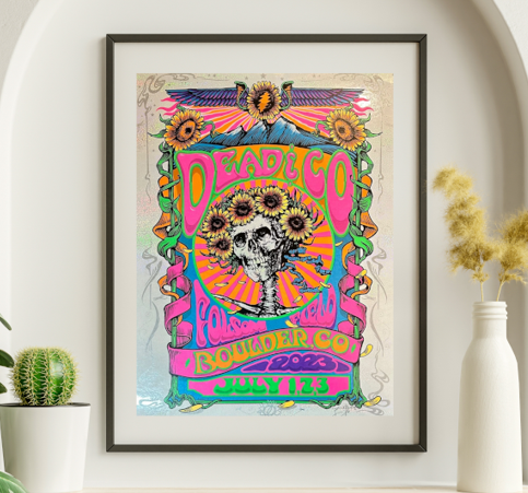 Dead and Company - Folsom Field Boulder CO, July 1, 2023 NOT FOIL - Live Concert Poster Wall Art Poster Print - 131019