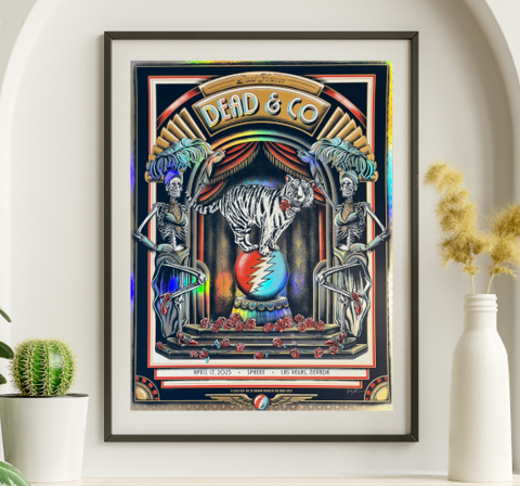 Dead and Company - Sphere Las Vegas NV, April 17, 2025 NOT FOIL - Live Concert Poster Wall Art Poster Print - 131026