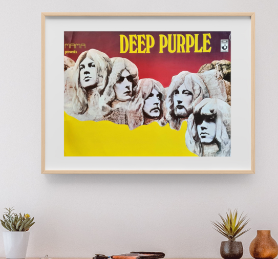 Deep Purple - Germany 1971 Tour Blank - Live Concert Poster Wall Art Poster Print - 210001