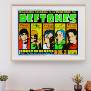 Deftones - Aerial Theater Houston TX, November 2, 2000 - Live Concert Poster Wall Art Poster Print - 211001