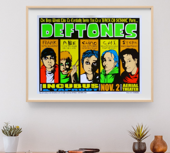 Deftones - Aerial Theater Houston TX, November 2, 2000 - Live Concert Poster Wall Art Poster Print - 211001