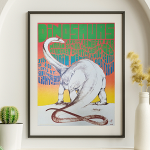 Dinosaurs - Marin Memorial Auditorium CA, July 30, 1983 - Live Concert Poster Wall Art Poster Print - 132001