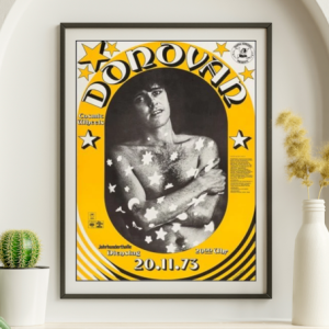 Donovan - Jahrhunderthalle Dienstag Germany, November 20, 1973 - Live Concert Poster Wall Art Poster Print - 240001
