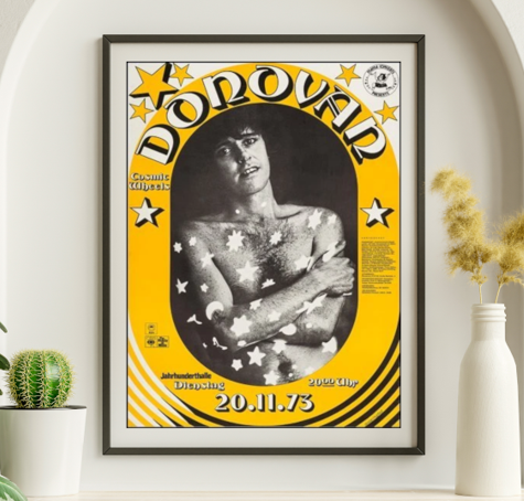 Donovan - Jahrhunderthalle Dienstag Germany, November 20, 1973 - Live Concert Poster Wall Art Poster Print - 240001