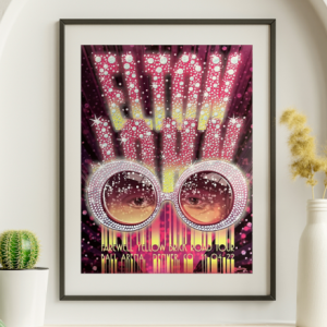 Elton John - Ball Arena Denver CO, November 4, 2022 - Live Concert Poster Wall Art Poster Print - 134004