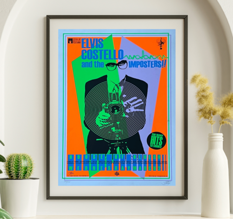 Elvis Costello - House of Blues, March 20, 2005 - Live Concert Poster Wall Art Poster Print - 235001