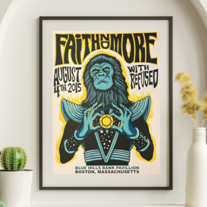 Faith No More - Blue Hills Bank Pavilion Boston MA, August 4, 2015 - Live Concert Poster Wall Art Poster Print - 135001