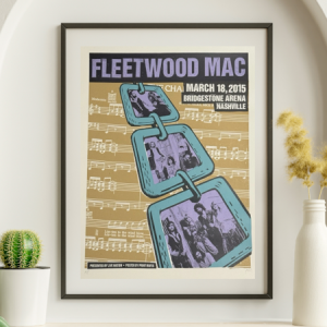 Fleetwood Mac - Bridgestone Arena Nashville TN, March 18, 2015 - Live Concert Poster Wall Art Poster Print - 239001