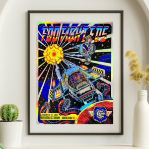 Foo Fighters - Go Media Stadium Auckland NZ, January 20, 2024 NOT FOIL - Live Concert Poster Wall Art Poster Print - 137002