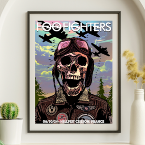 Foo Fighters - Hellfest Clisson France, June 30, 2024 - Live Concert Poster Wall Art Poster Print- 137003