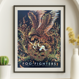 Foo Fighters - BMO Stadium Los Angeles CA, August 11, 2024 - Live Concert Poster Wall Art Poster Print - 137004