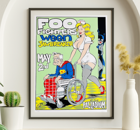 Foo Fighters - Hollywood Palladium CA, May 2, 1996 - Live Concert Poster Wall Art Poster Print - 137005