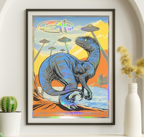 311 - Mohegan Sun Arena Uncasville CT, February 15, 2024 NOT FOIL - Live Concert Poster Wall Art Print - 102011
