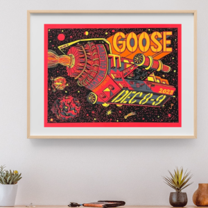 Goose - Hampton Coliseum Hampton VA, December 8, 2023 RED VARIANT - Live Concert Poster Wall Art Poster Print - 141010