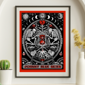 Johnny Blue Skies Sturgill Simpson - Allstate Arena Chicago IL May 9, 2025 - Live Concert Poster Wall Art Poster Print - 149001