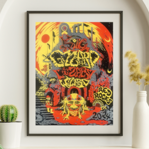 King Gizzard - Red Rocks Morrison CO, September 9, 2024 - Live Concert Poster Wall Art Poster Print - 153001