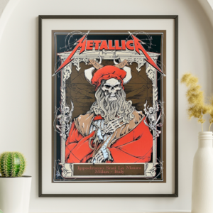 Metallica - Ippodromo Snai La Maura Milan Italy, May 29, 2024 - Live Concert Poster Wall Art Poster Print - 158013