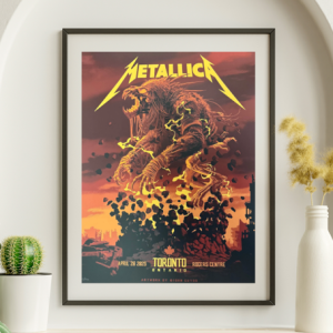 Metallica - Rogers Centre Toronto Ontario, April 26, 2025 - Live Concert Poster Wall Art Poster Print - 158014