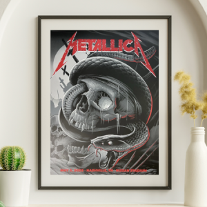 Metallica - Nissan Stadium Nashville TN, May 3, 2025 - Live Concert Poster Wall Art Print- 158015