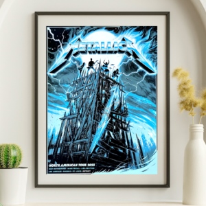 Metallica - North American Tour 2023 Detroit - Live Concert Poster Wall Art Print - 158020