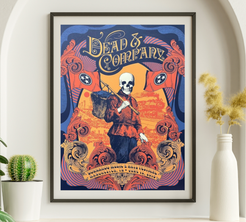 Dead and Company - Bonnaroo Festival Manchester TN June 12 2016 - Live Concert Poster Wall Art Poster Print - 131098