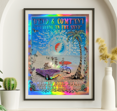 Dead and CO - Riviera Maya Mexico February 15 2018 NOT FOIL - Live Concert Poster Wall Art Print - 131102
