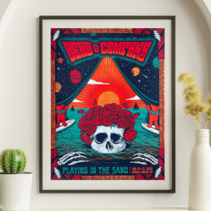 Dead and Company - Riviera Cancun Mexico January 14 2023 - Live Concert Poster Wall Art Print - 131051