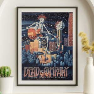 Dead and Company - Dos Equis Pavilion Dallas TX May 26 2023 - Live Concert Poster Wall Art Print - 131124