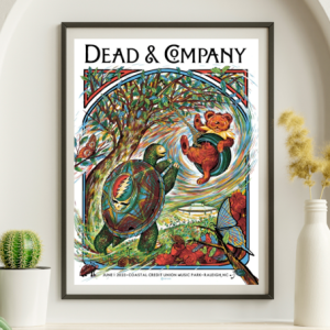 Dead and Company - Coastal Credit Union Music Park, Raleigh NC June 1 2023 - Live Concert Poster Wall Art Print - 131084