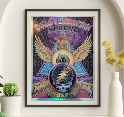 Dead and Company - Sphere Las Vegas May 16 1024 Run NOT FOIL - Live Concert Poster Wall Art Print - 131053