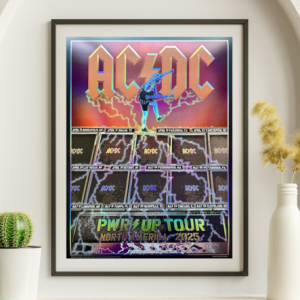 AC/DC - North American Tour 2025 - Live Concert Poster Wall Art Print - 104004