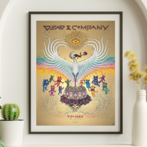 Dead and Company - Sphere Las Vegas NV May 26 2024 GOLD VARIANT - Live Concert Poster Wall Art Print - 131088