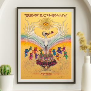 Dead and Company - Sphere Las Vegas NV May 26 2024 YELLOW VARIANT - Live Concert Poster Wall Art Print - 131091