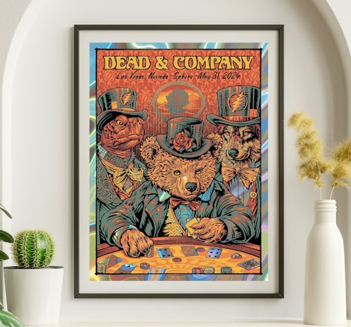 Dead and Company - Sphere Las Vegas NV May 31 2024 FOIL 2 - Live Concert Poster Wall Art Print - 131078