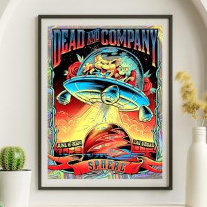 Dead and Company - Sphere Las Vegas NV June 6 2024 NOT FOIL 1 - Live Concert Poster Wall Art Print - 131055
