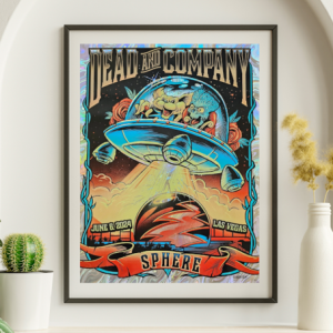 Dead and Company - Sphere Las Vegas NV  June 6 2024 NOT FOIL 3 - Live Concert Poster Wall Art Print - 131057