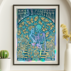 Dead and Company - Sphere Las Vegas NV July 11 2024 FOIL 1 - Live Concert Poster Wall Art Print - 131113