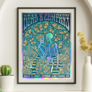 Dead and Company - Sphere Las Vegas NV July 11 2024 FOIL 2 - Live Concert Poster Wall Art Print - 131114