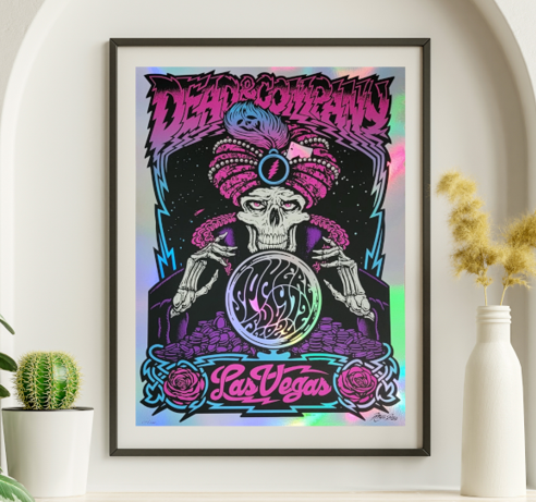 Dead and Company - Sphere Las Vegas NV July 12 2024 NOT FOIL - Live Concert Poster Wall Art Print - 131074