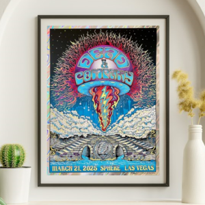 Dead and Company - Sphere Las Vegas NV March 21 2025 NOT FOIL - Live Concert Poster Wall Art Print - 131059